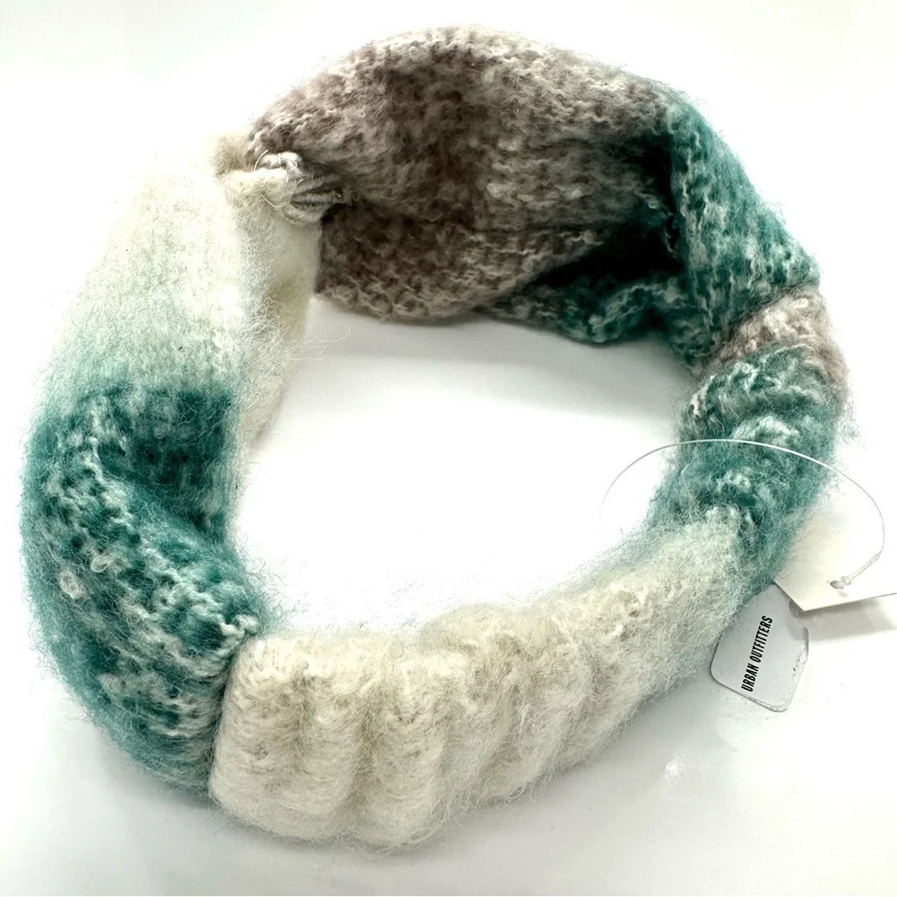 Soft Brushed Knit Stretchy Headband Turban Tri-Color